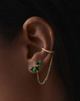 Emerald Arc Studs