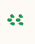 Emerald Arc Studs