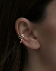 Aurora Diamond Drop Pierceless Cuff