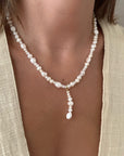Luna Drop Pearl Necklace