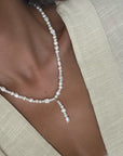 Luna Drop Pearl Necklace