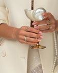 Signature Pavé Initial Ring
