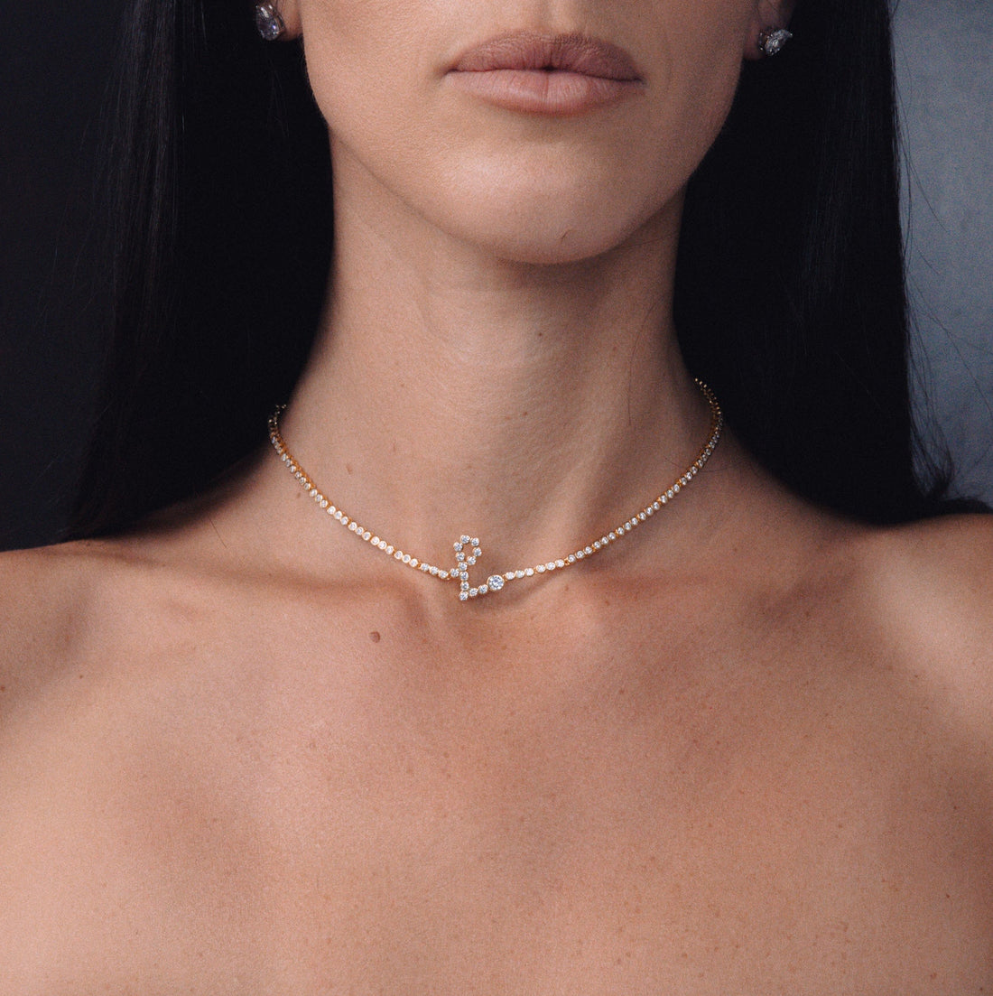 Signature Pavé Initial Necklace