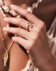 Signature Pavé Initial Ring