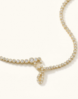 Signature Pavé Initial Necklace