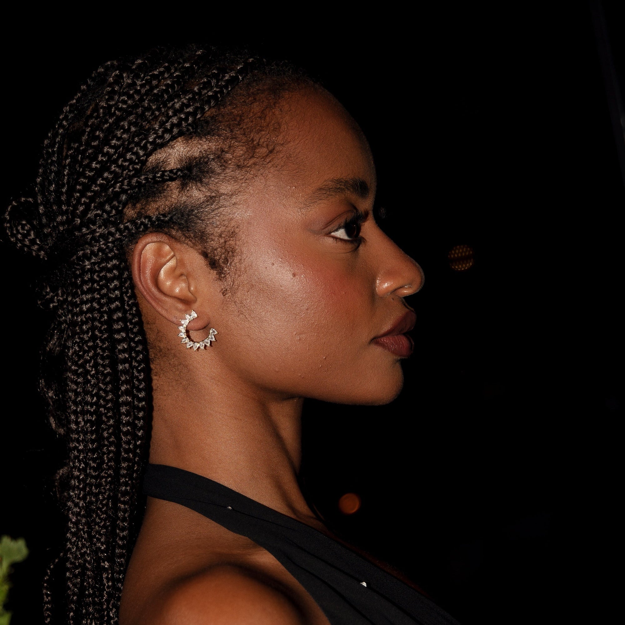 Crescent Flora Earrings