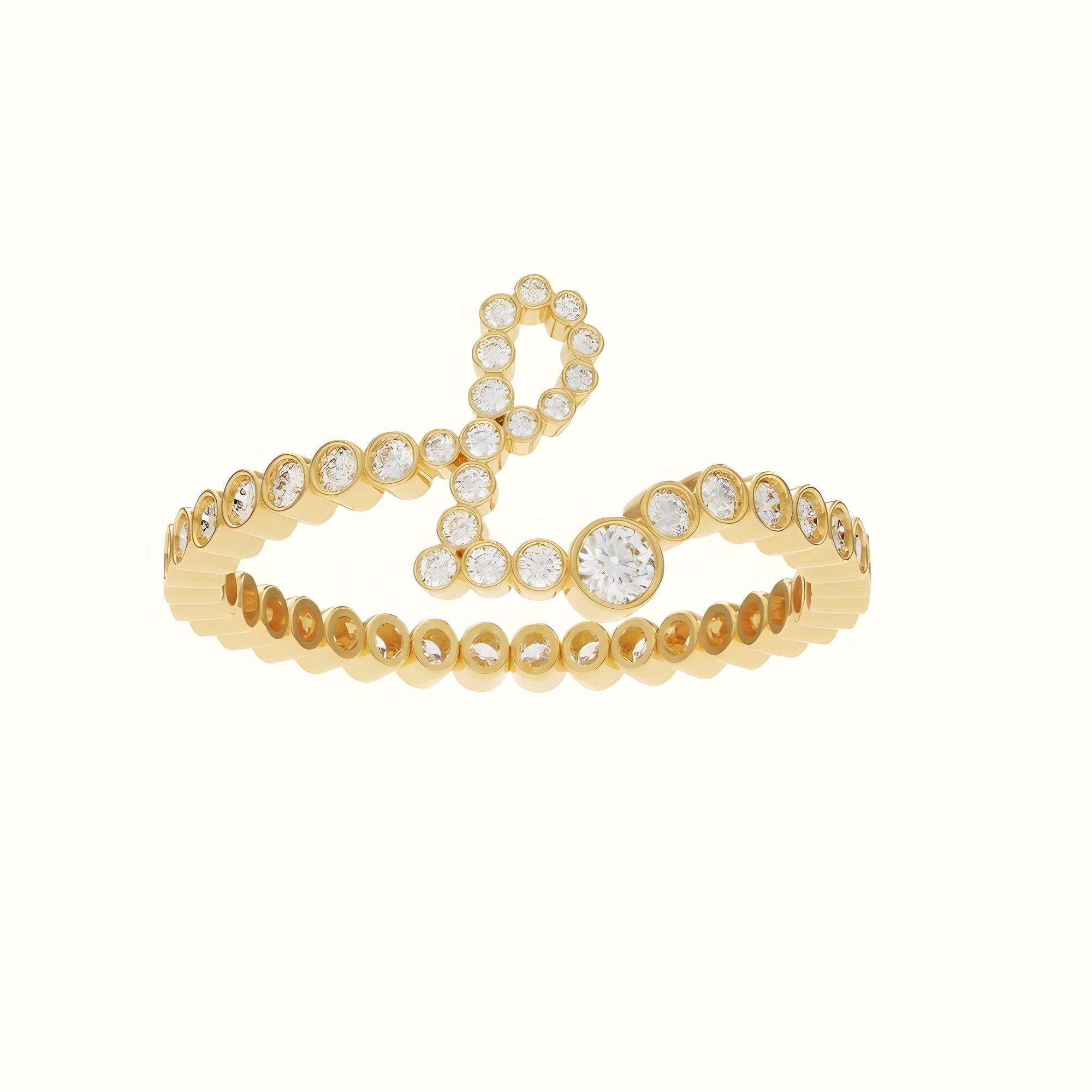 Signature Pavé Initial Ring