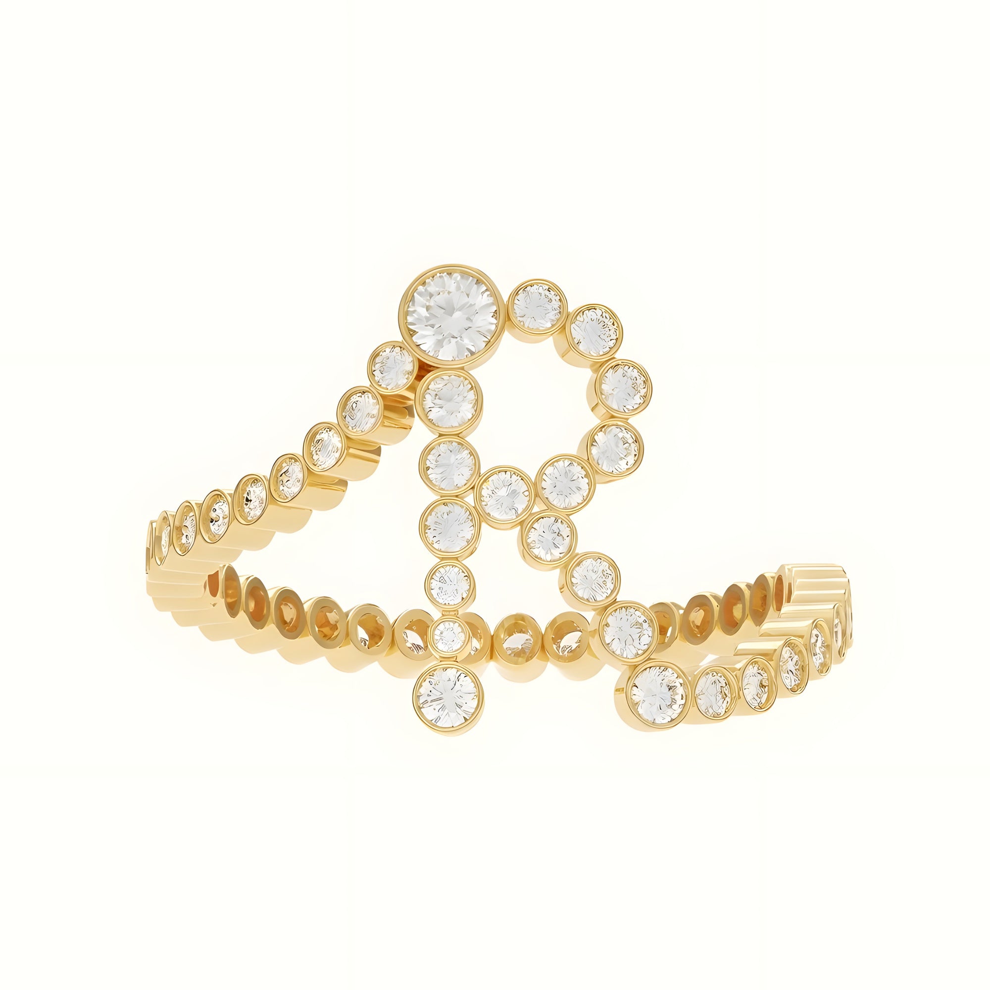 Signature Pavé Initial Ring