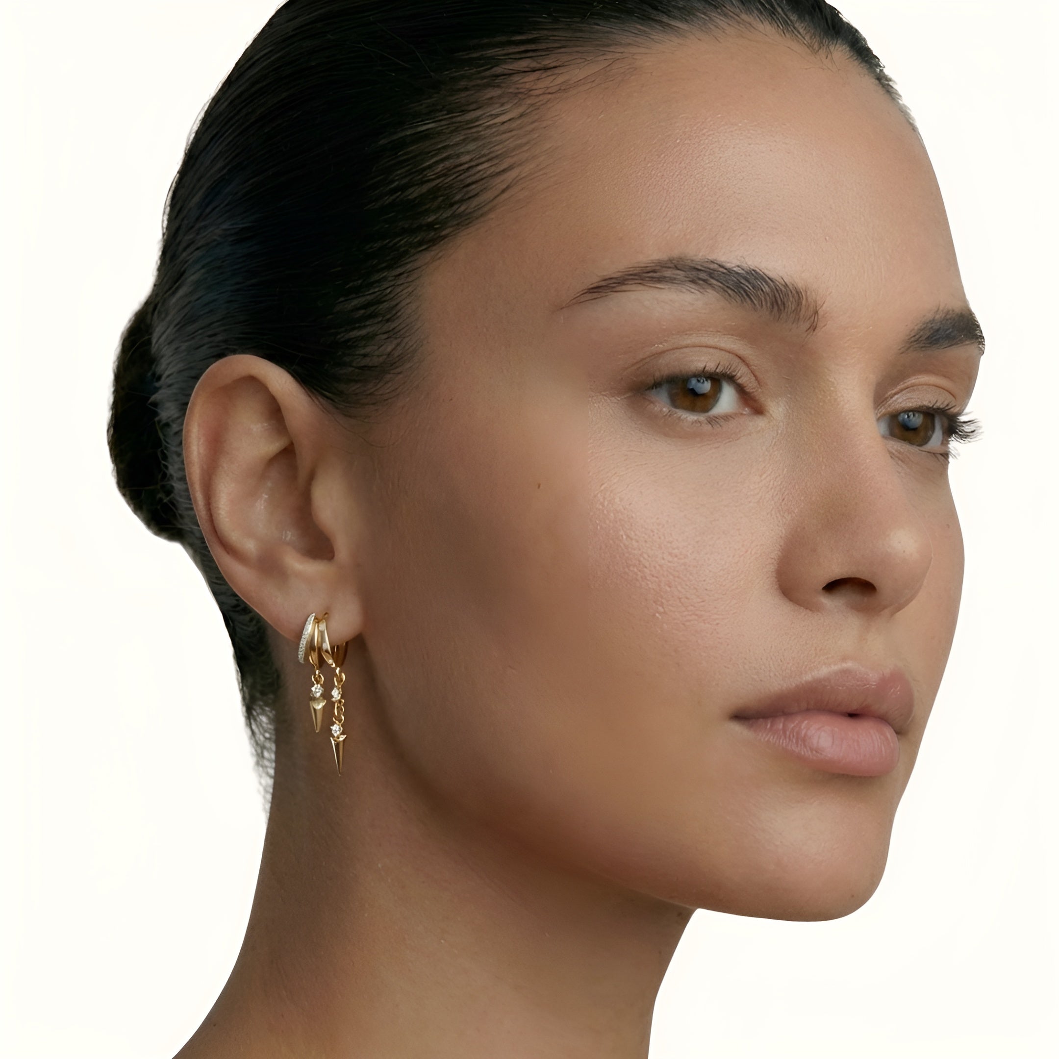 Mixed Metal Mistica Illusion Earrings