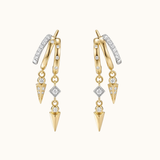 Mixed Metal Mistica Illusion Earrings