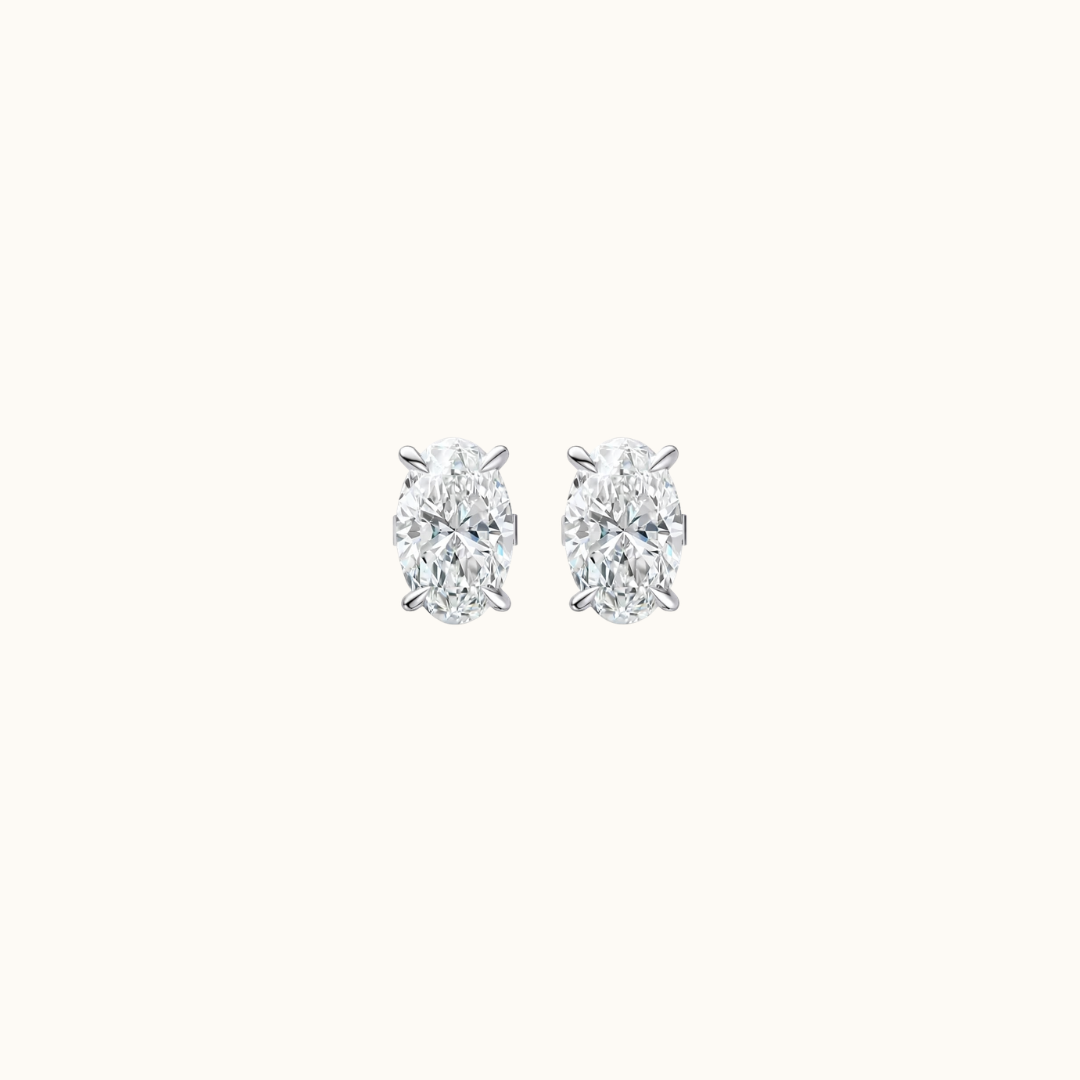 il Ovale Stud 1 Carat