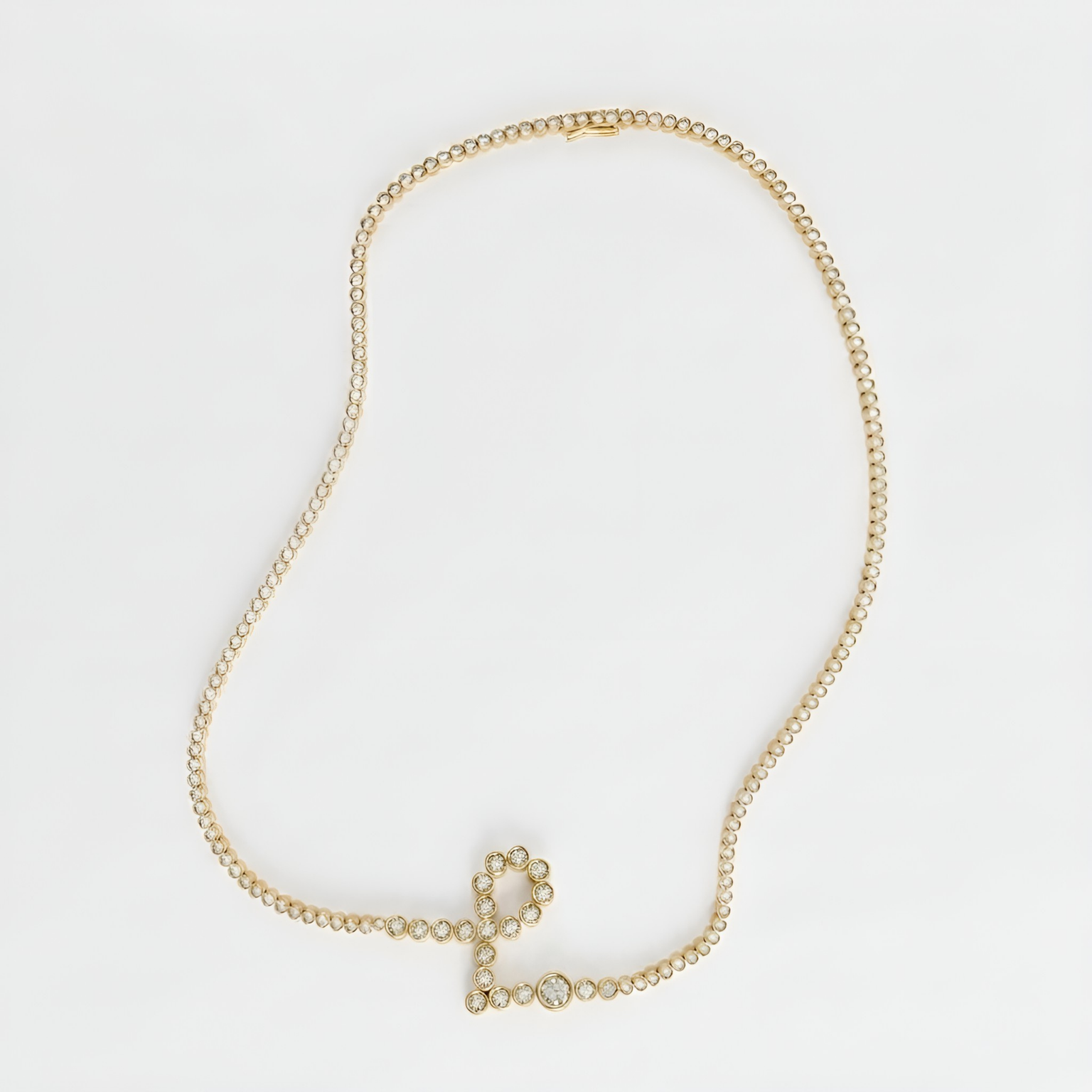 Signature Pavé Initial Necklace
