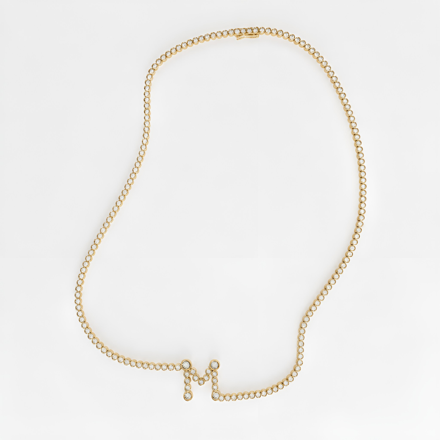Signature Pavé Initial Necklace