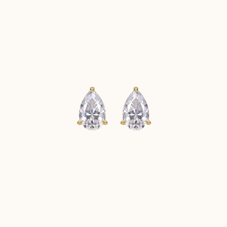 la Pera Stud 2 Carat