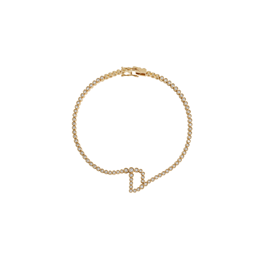 Bracciale Iniziale Pavé Signature