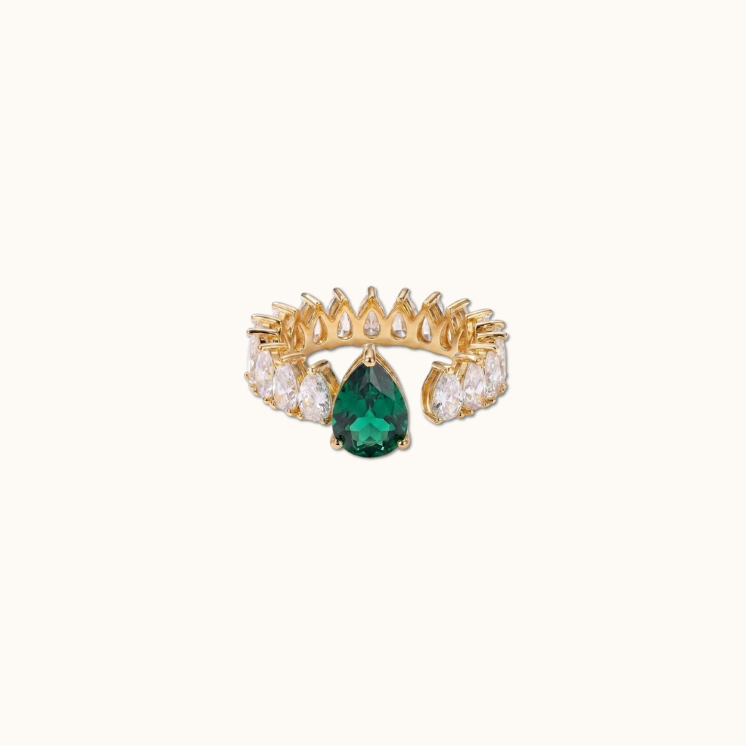 Emerald Cleo Ring