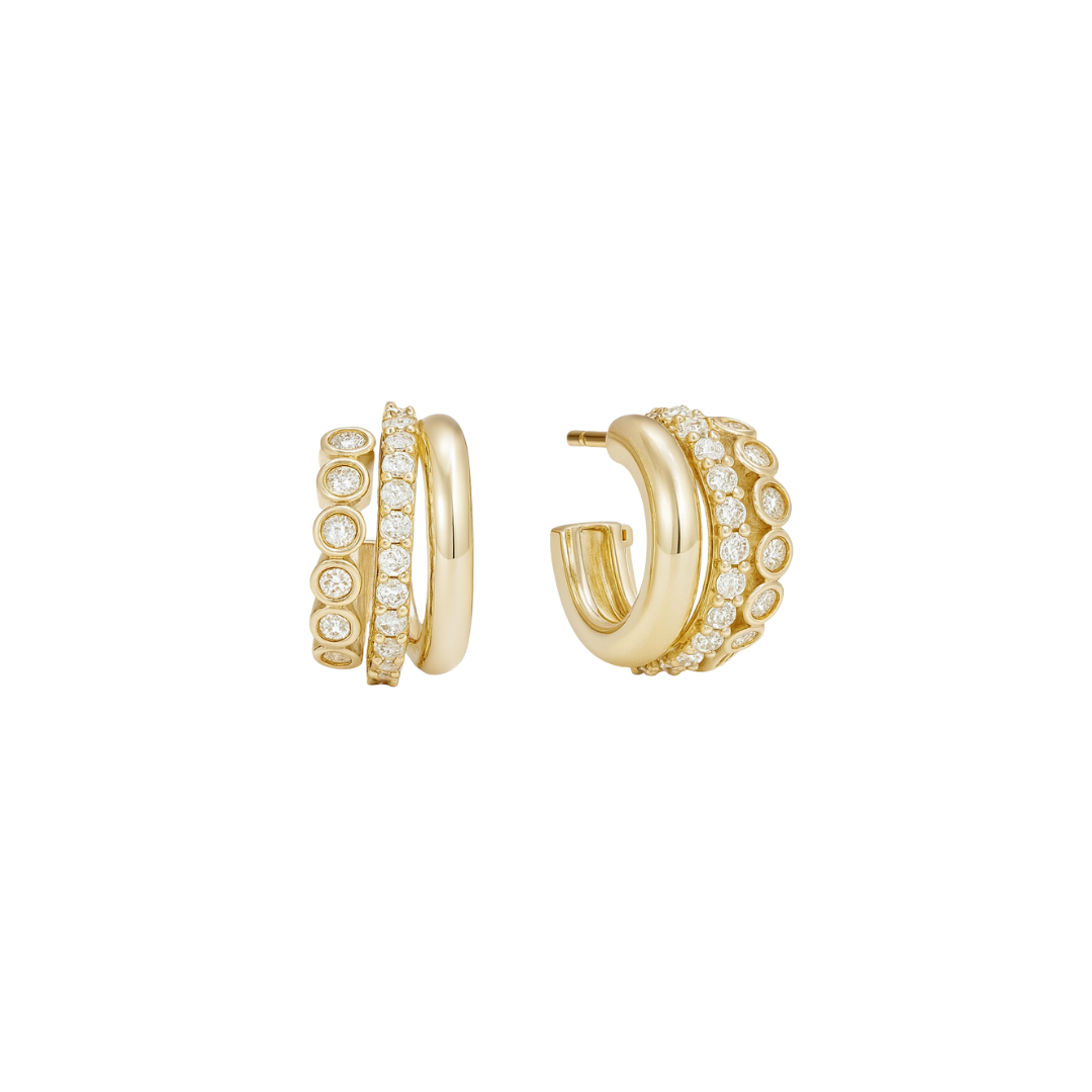 Diamante Illusion Earring
