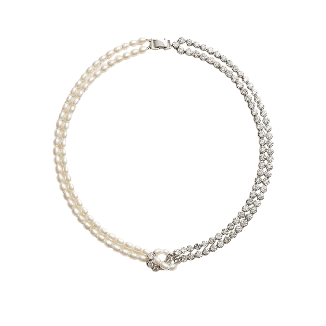 Perla Diamond Knot Necklace