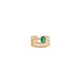 Esme Emerald Piercless Cuff