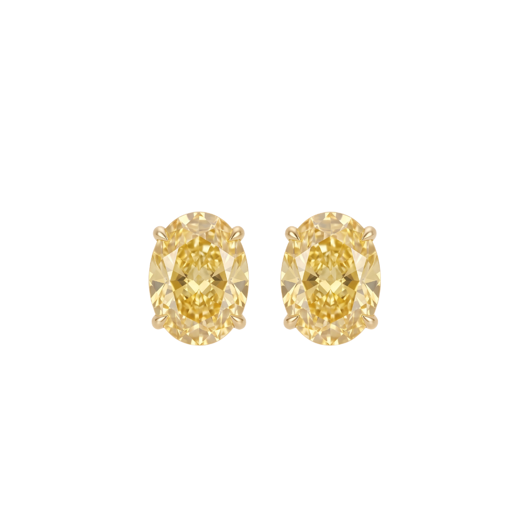 Luce Oval  Stud 1 &2 Carat