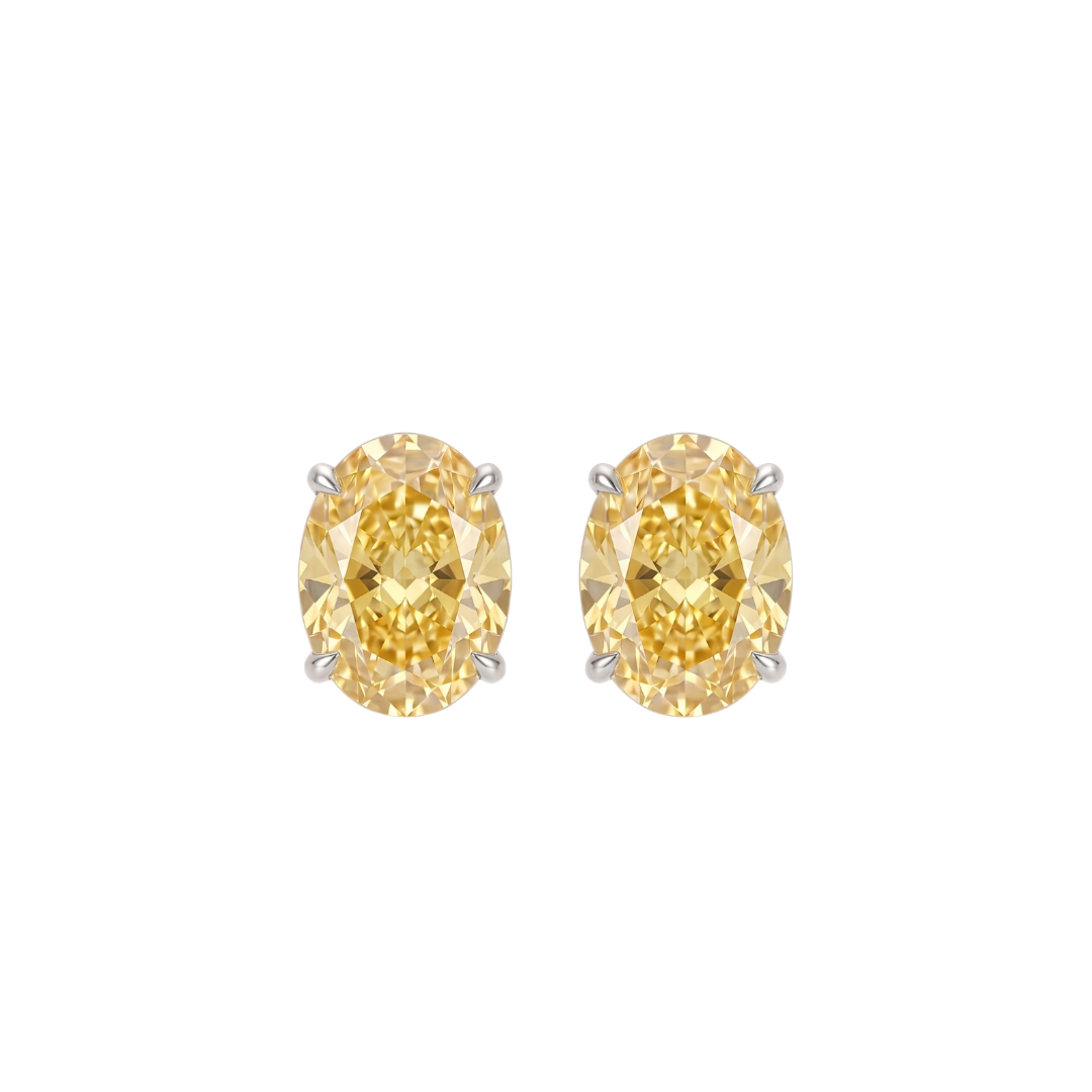Luce Oval  Stud 1 &2 Carat
