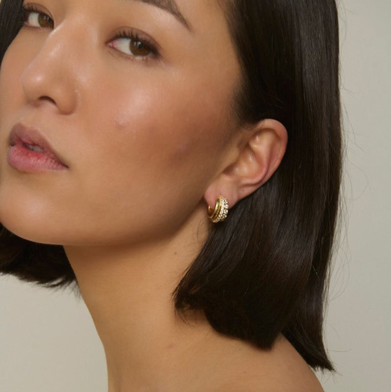 Diamante Illusion Earring