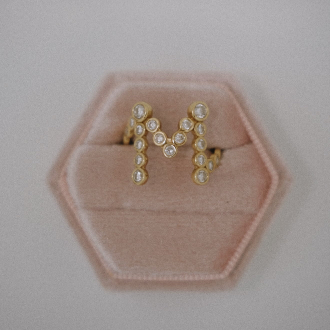 Signature Pavé Initial Ring