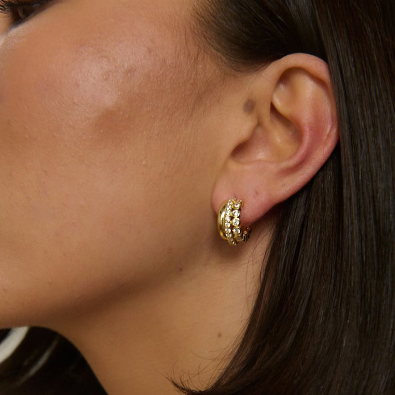 Diamante Illusion Earring