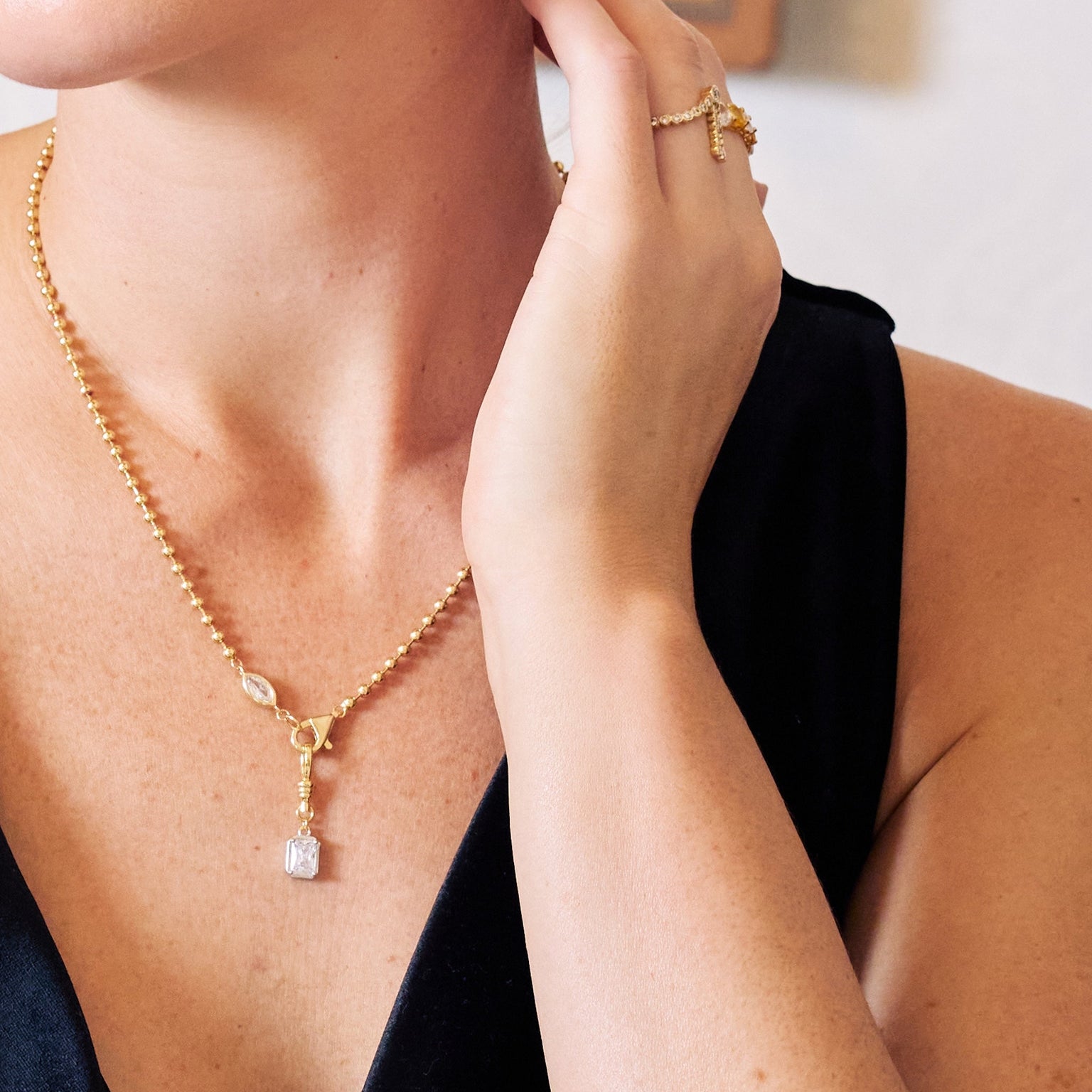Fiamma Ball Chain Necklace & Pendant