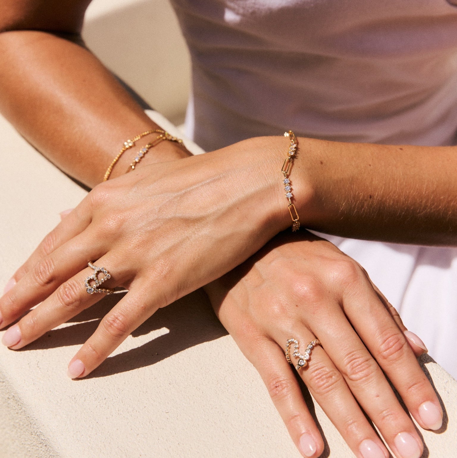 Signature Pavé Initial Ring