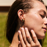 Emerald Arc Studs