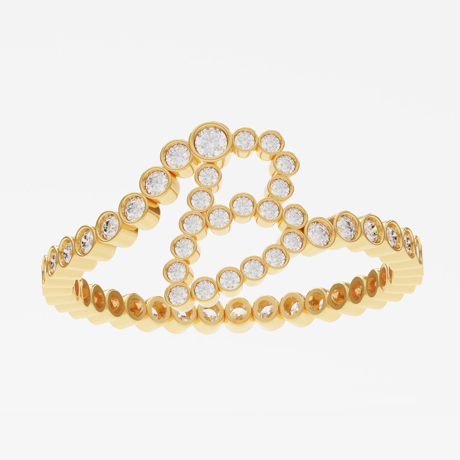 Signature Pavé Initial Ring