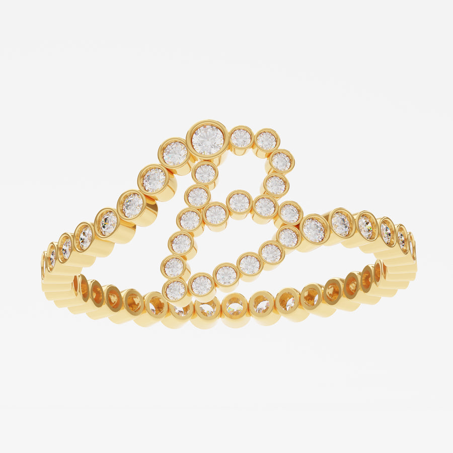 Signature Pavé Initial Ring