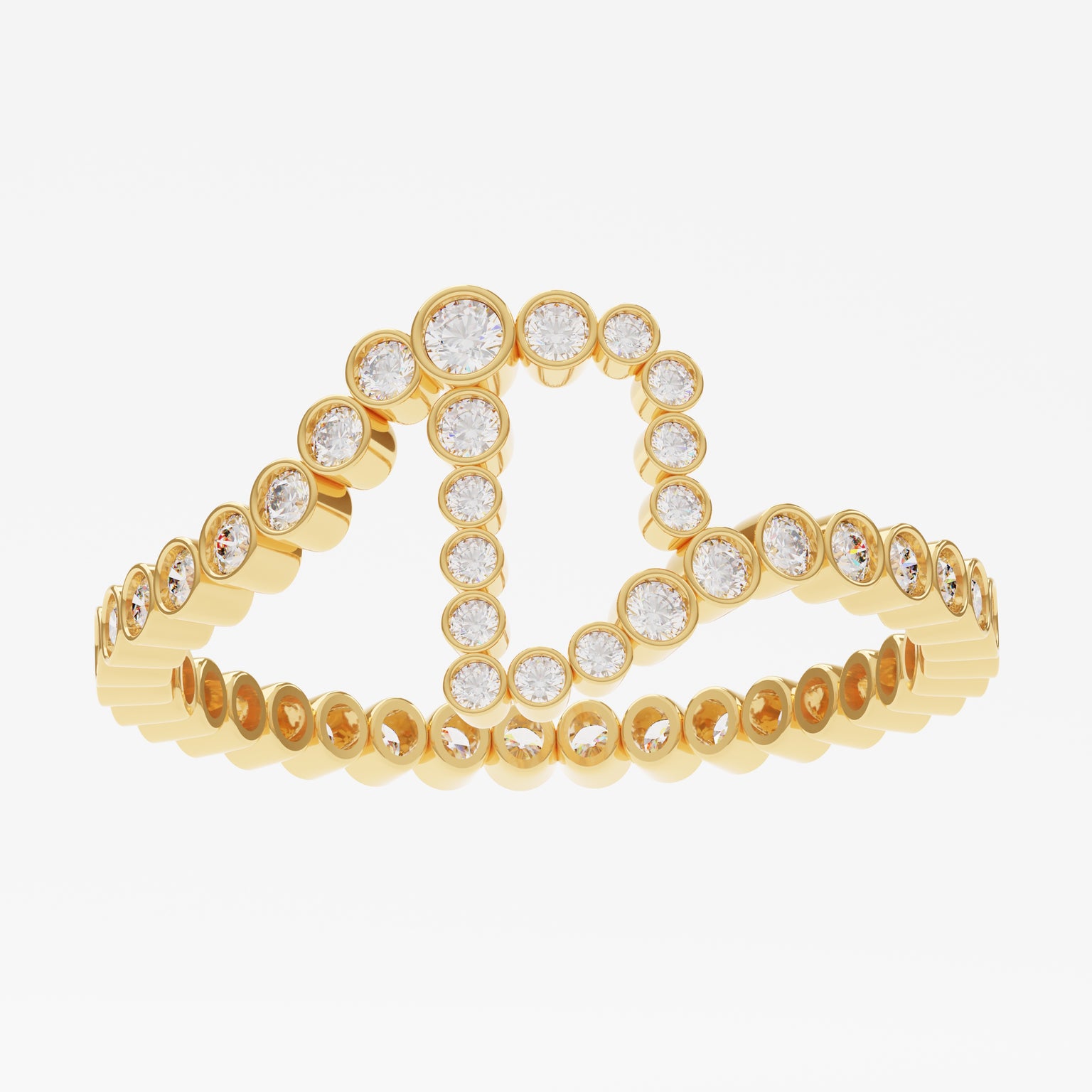 Signature Pavé Initial Ring