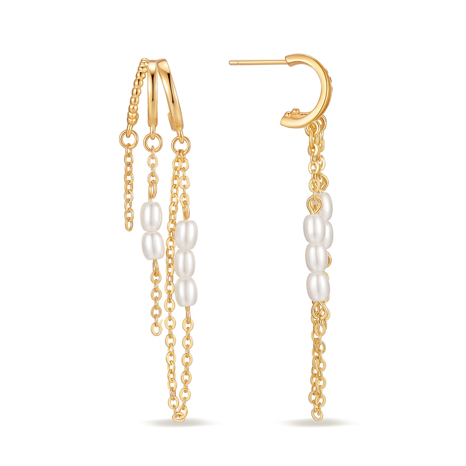 Luna Drip Illusion Earrings