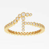 Signature Pavé Initial Ring