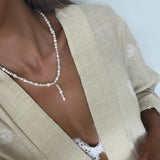 Luna Drop Pearl Necklace