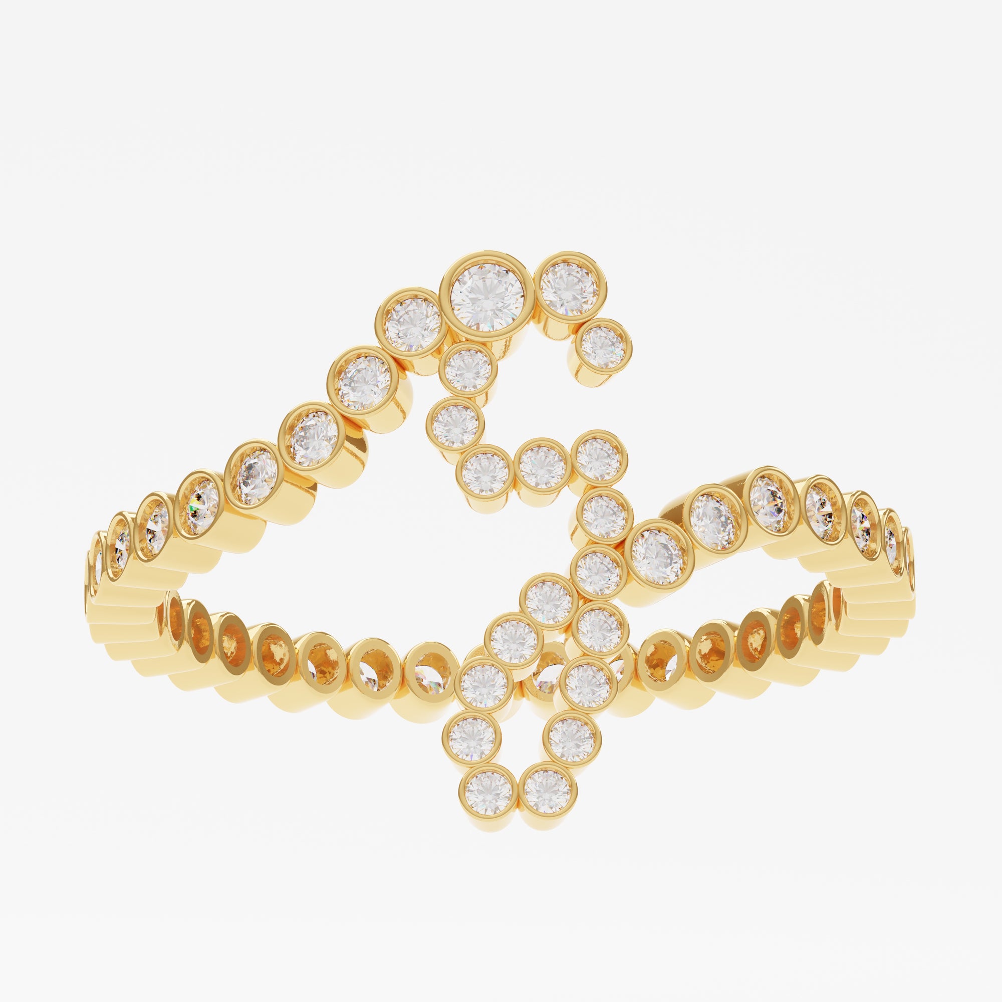 Signature Pavé Initial Ring