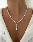 Luna Drop Pearl Necklace