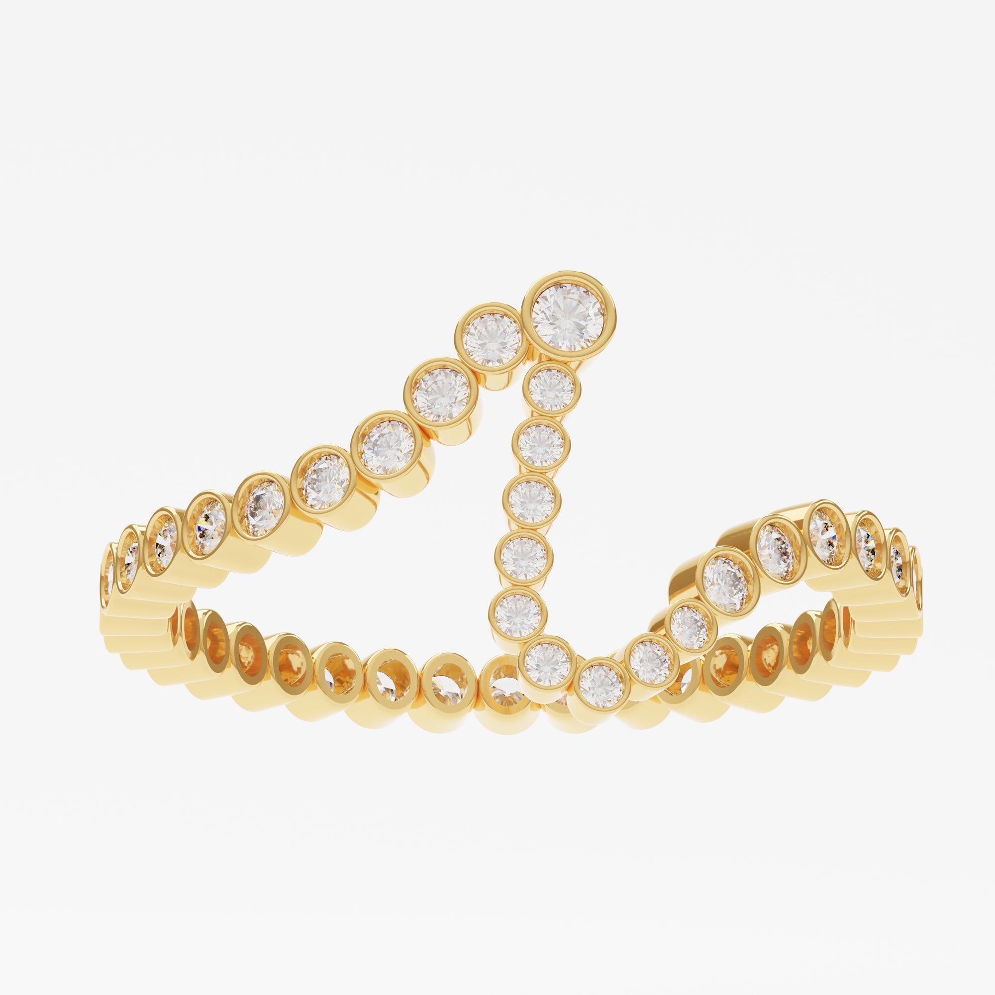 Signature Pavé Initial Ring