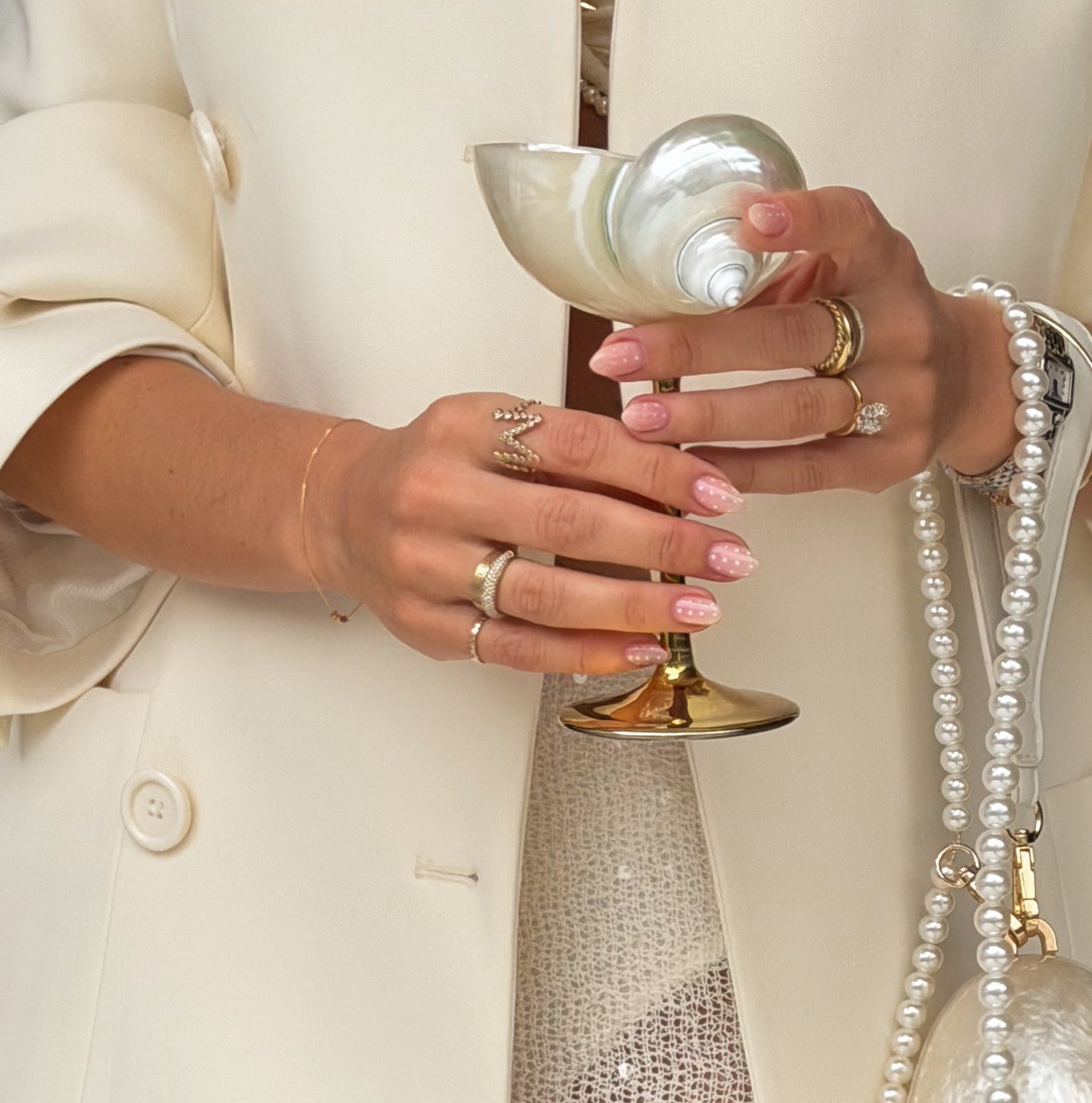 Signature Pavé Initial Ring