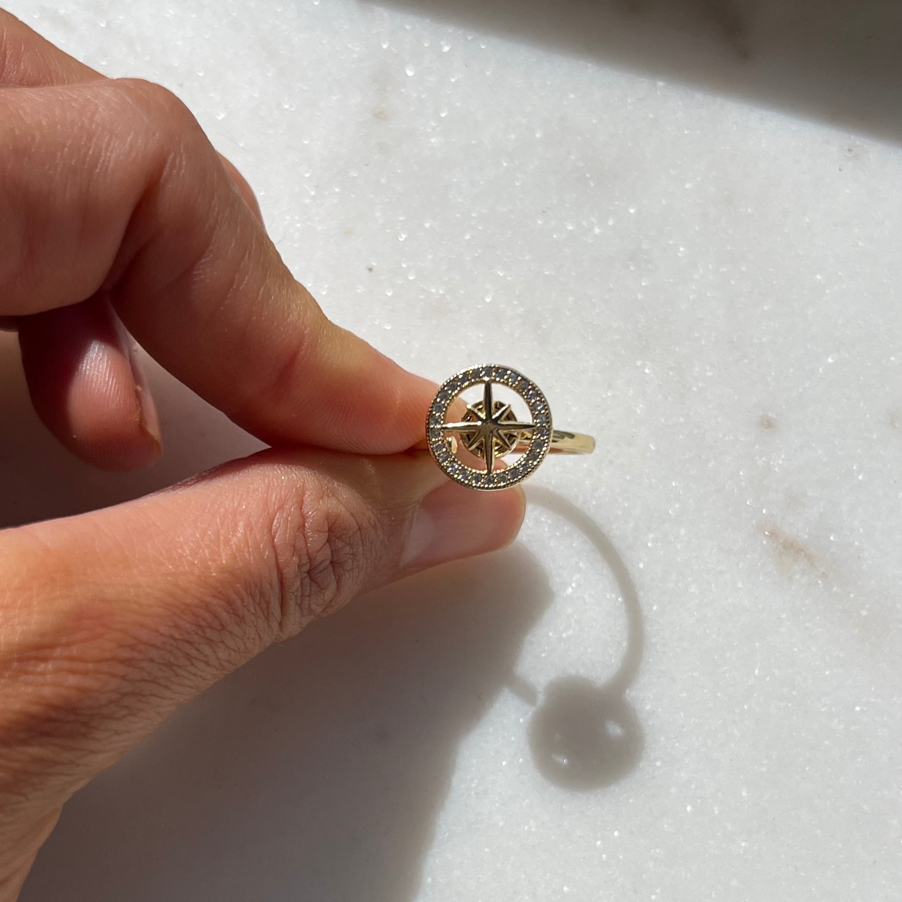 Be In The Present Gold Ring