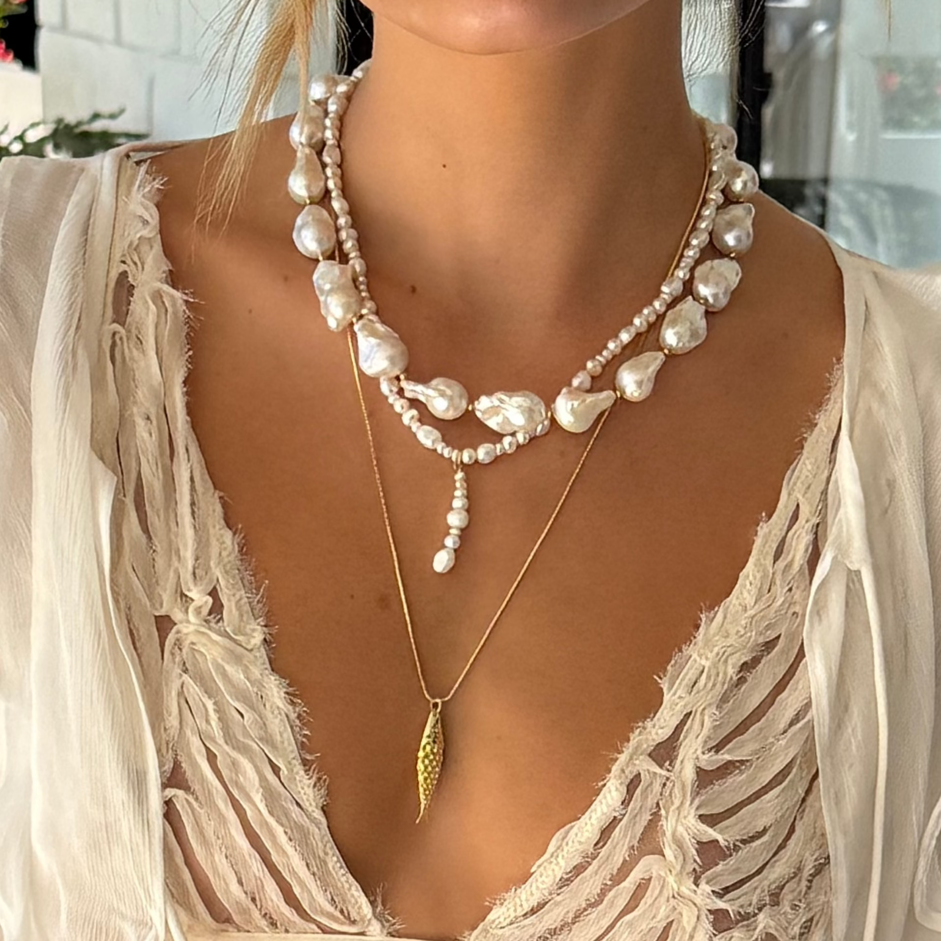 Luna Barocca Pearl Necklace