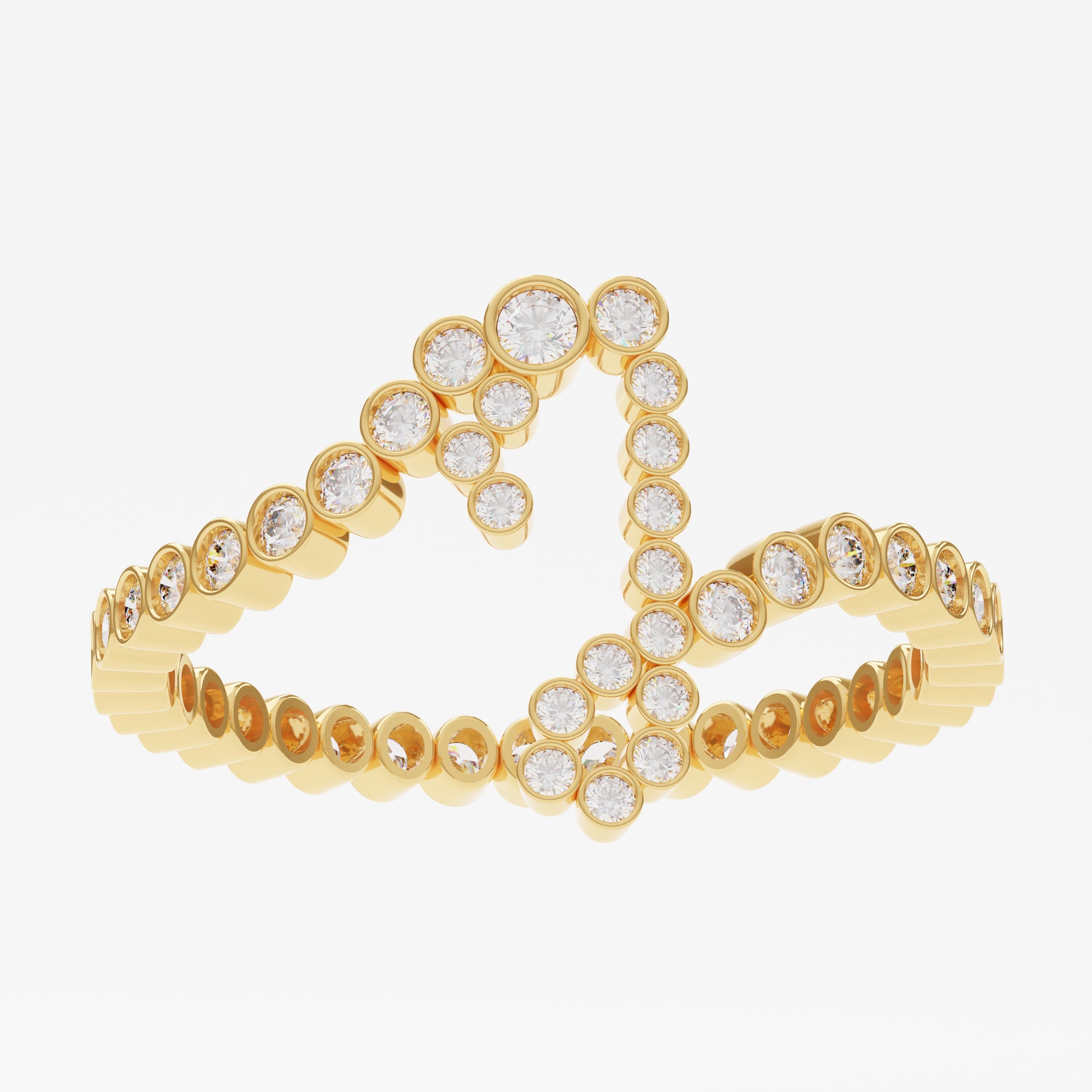 Signature Pavé Initial Ring