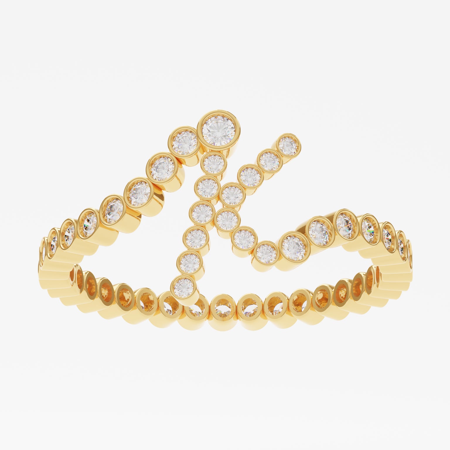Signature Pavé Initial Ring