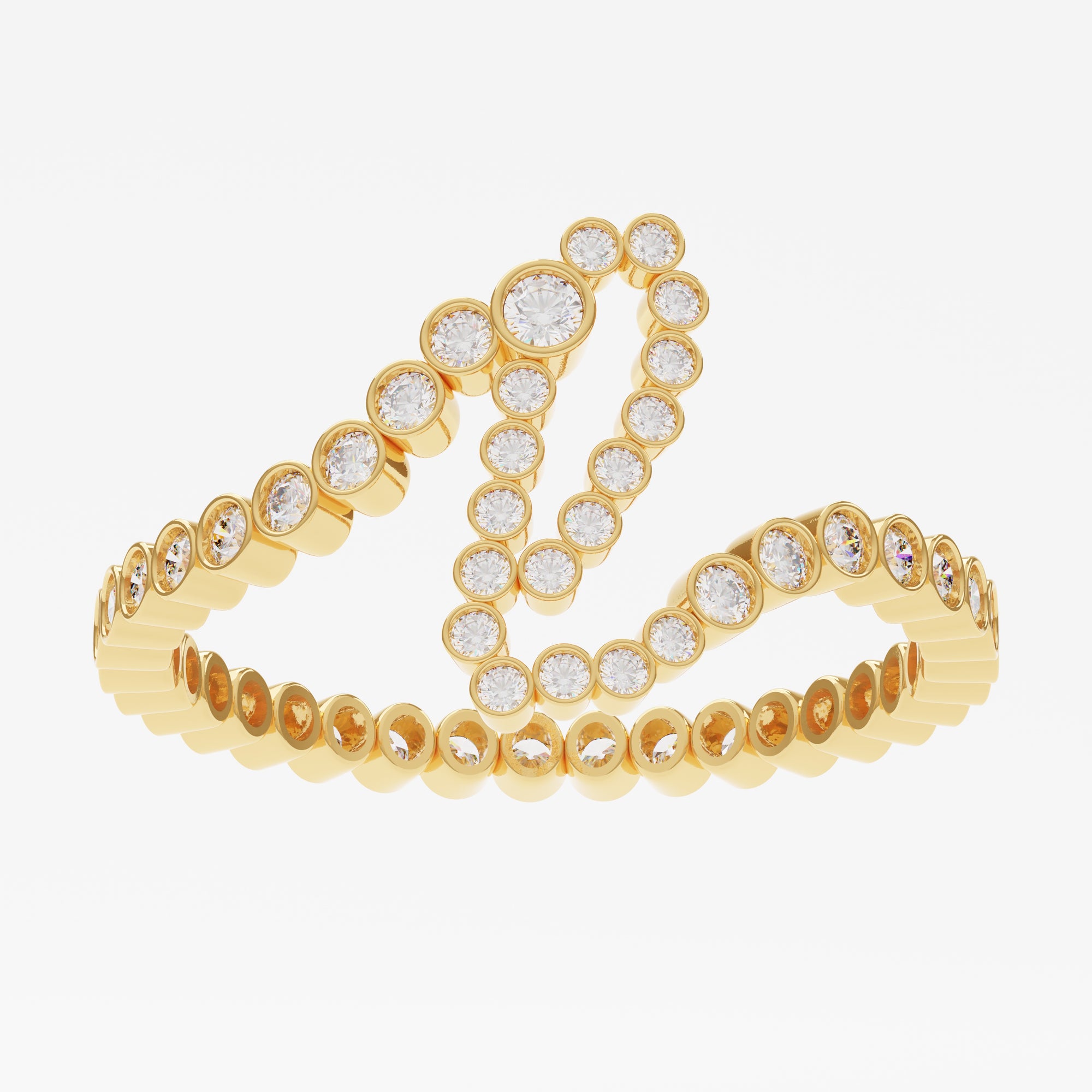 Signature Pavé Initial Ring