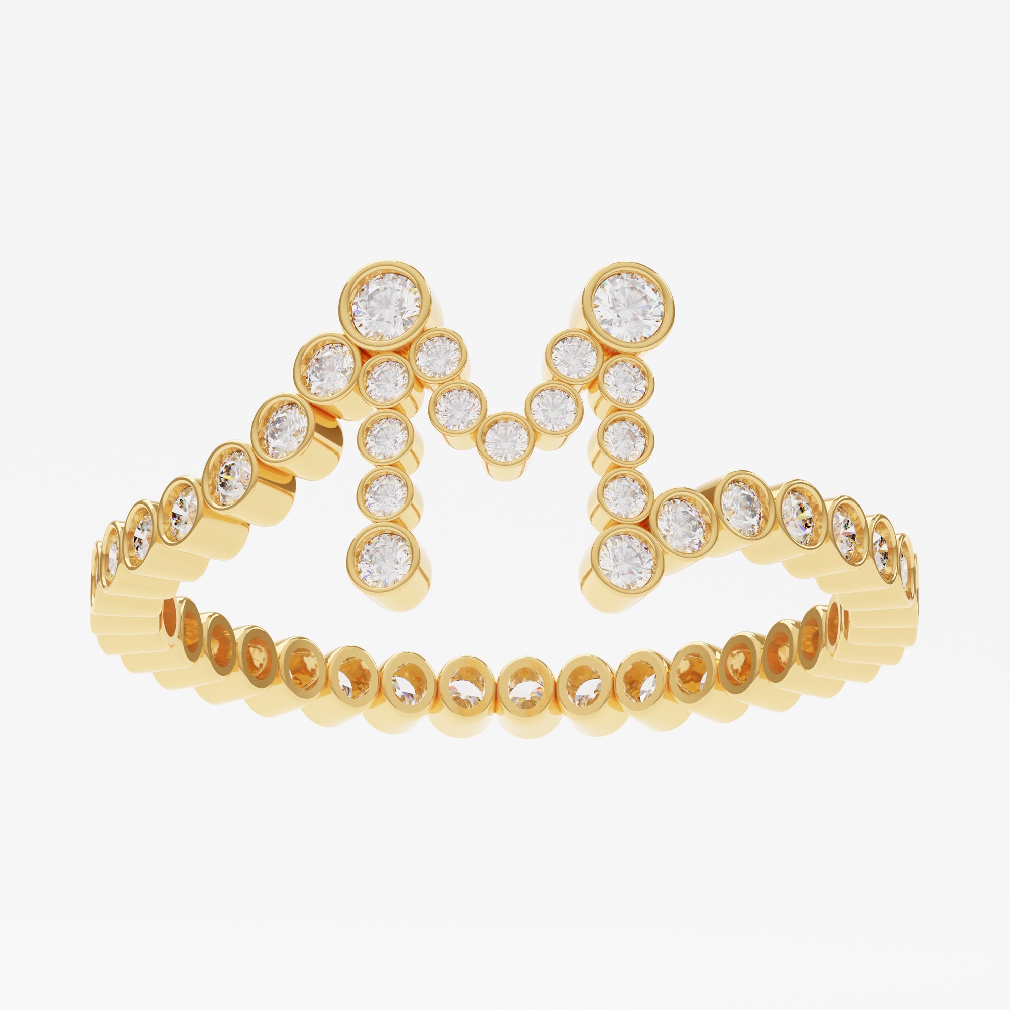 Signature Pavé Initial Ring