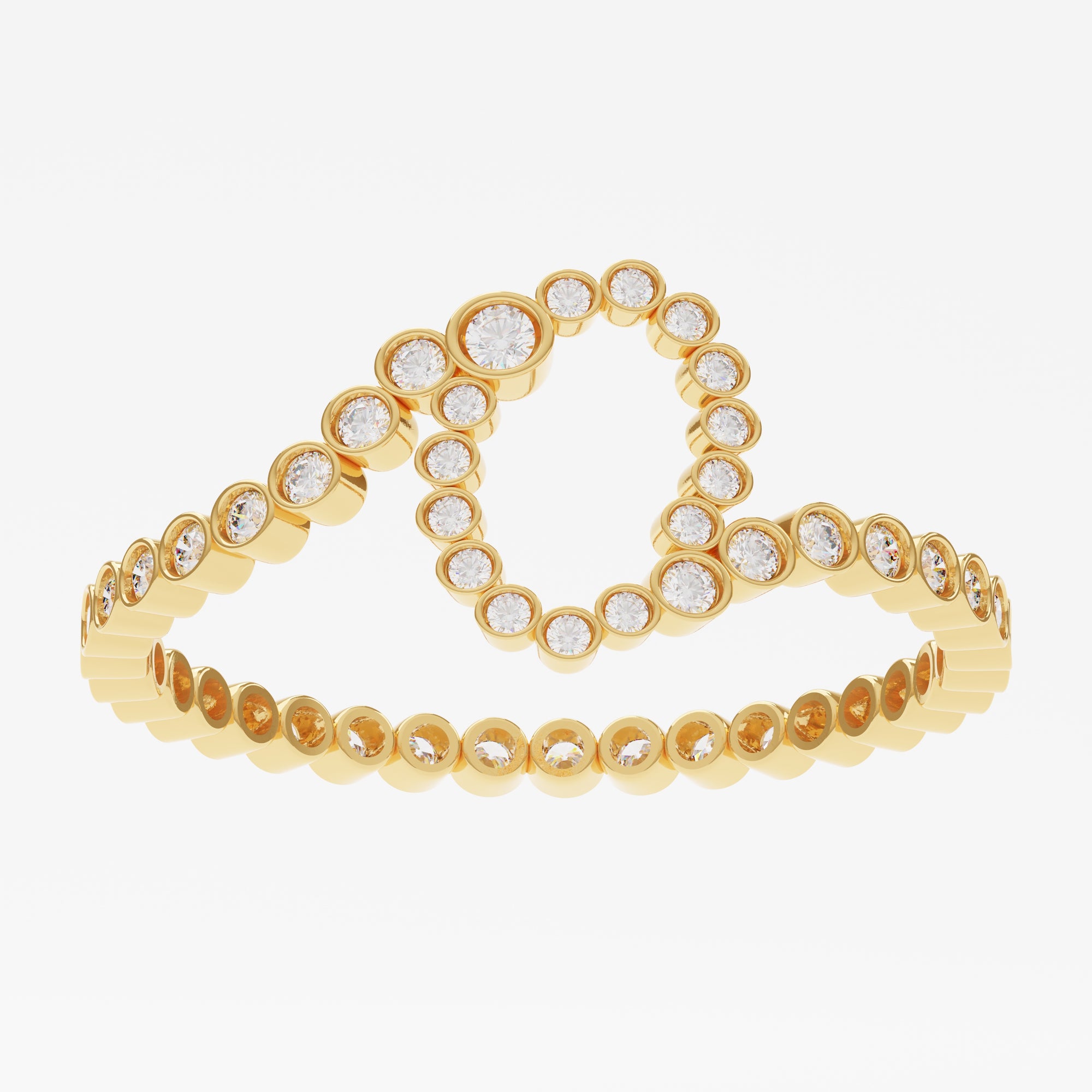 Signature Pavé Initial Ring