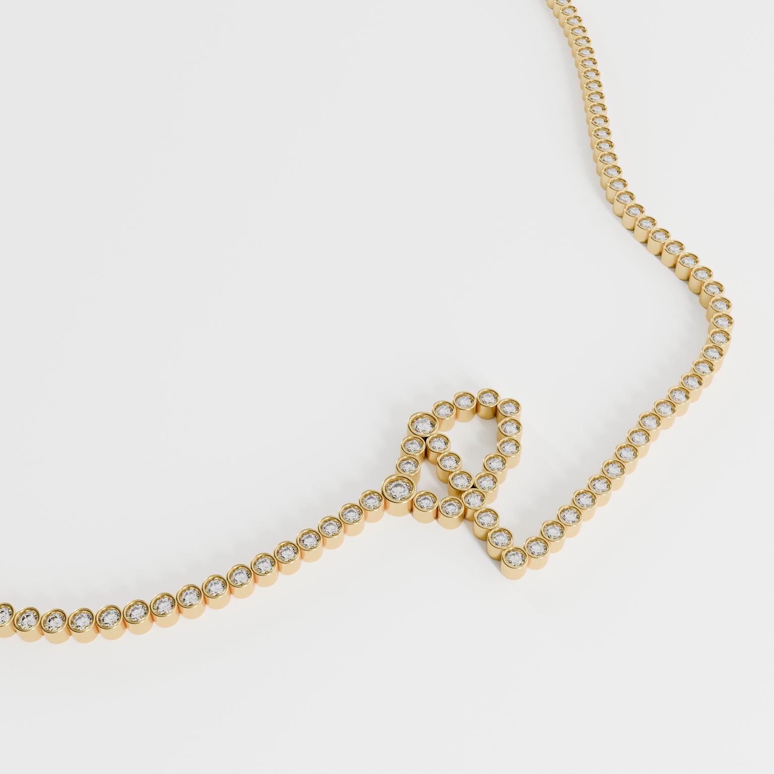 Signature Pavé Initial Necklace