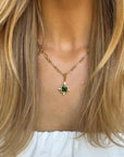 Emerald Nomad Pendant & Necklace Set